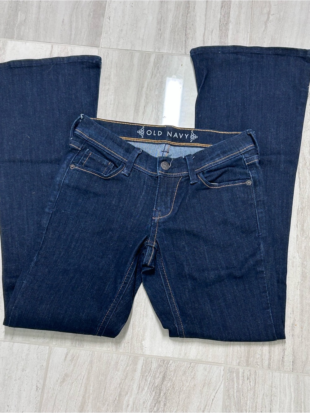 Old Navy Women's Dark Blue Flare Jeans